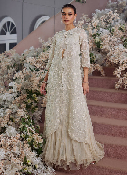 Vanika Ivory Organza Jacket - LFB06