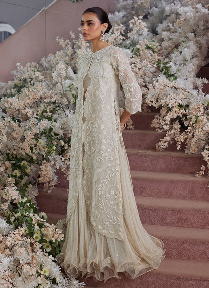 Vanika Ivory Organza Jacket - LFB06