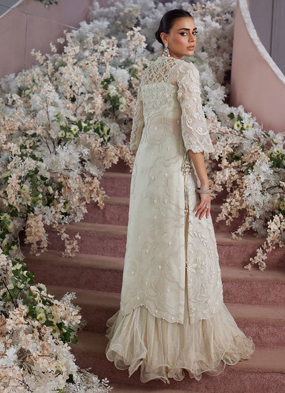 Vanika Ivory Organza Jacket - LFB06